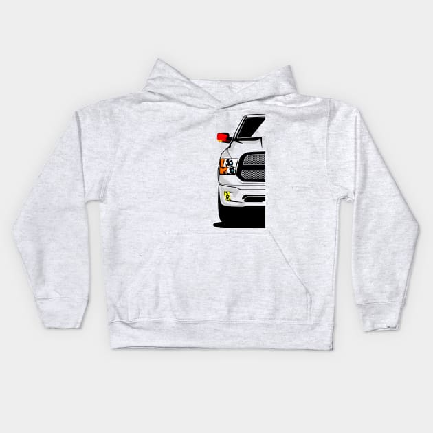 Dodge RAM Truck Kids Hoodie by EtyazaForez